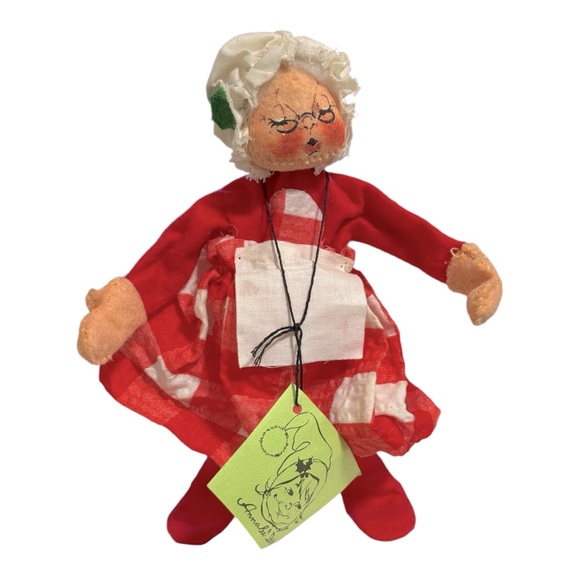Vintage 1971 Annalee Mobilitee Santa And Mrs. Claus Christmas Dolls Holiday - Picture 6 of 16
